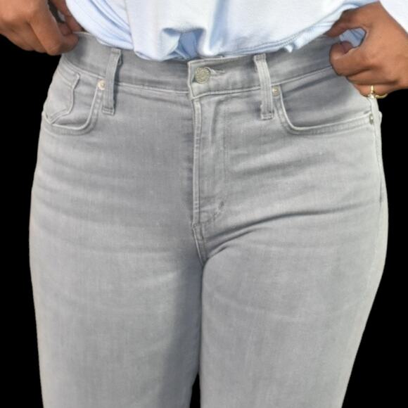 Agolde Sophie Jean Grey Light Fame Skinny Slim High Waist Cotton Stretch Size 26 - Picture 4 of 16